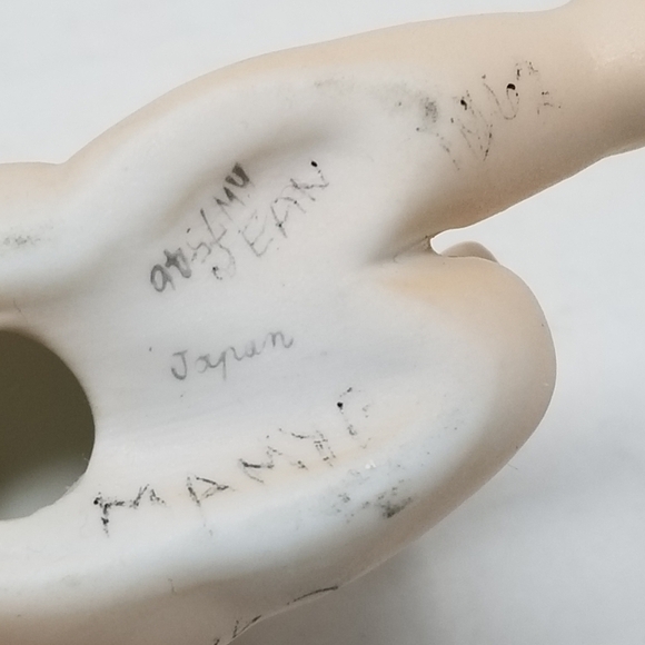 Vintage Kewpie Doll Figurine Lefton Japan Sad Face Baby Bisque Porcelain 60s - Picture 7 of 9